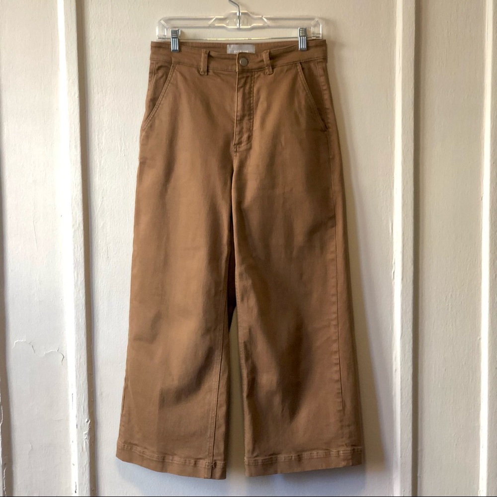Everlane Wide Leg Crop Pant in Ochre